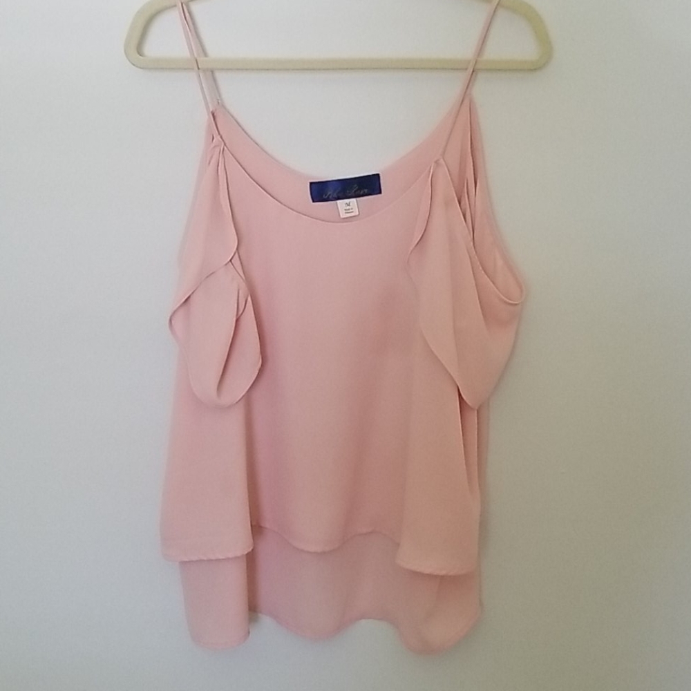 Pink off shoulder blouse